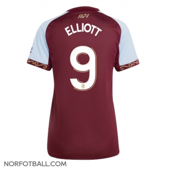 Billige Fotballdrakt Aston Villa Harvey Elliott #9 Replika Hjemmedrakt Dame 2025-26 Kortermet